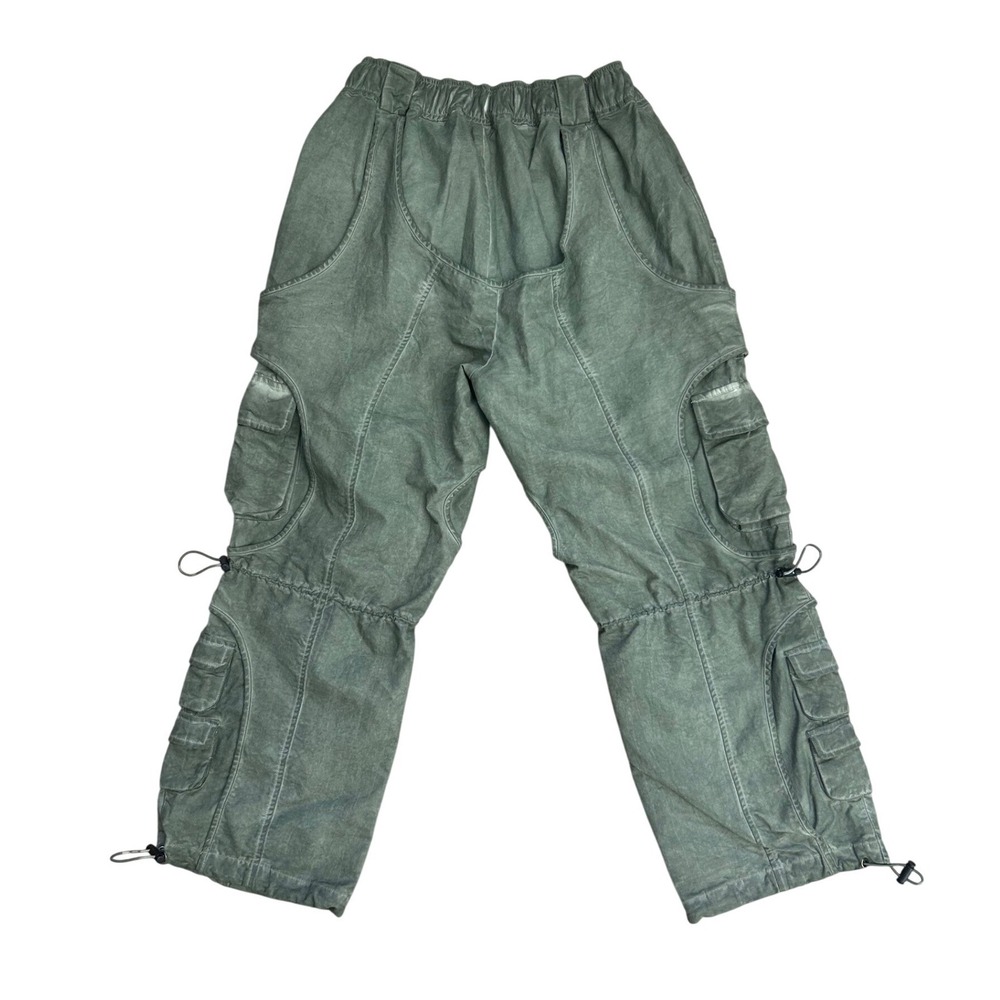 SAALT studio mud Cargo Pants M Streetwear utility moss Green Joseph Padayachee - Picture 2 of 8